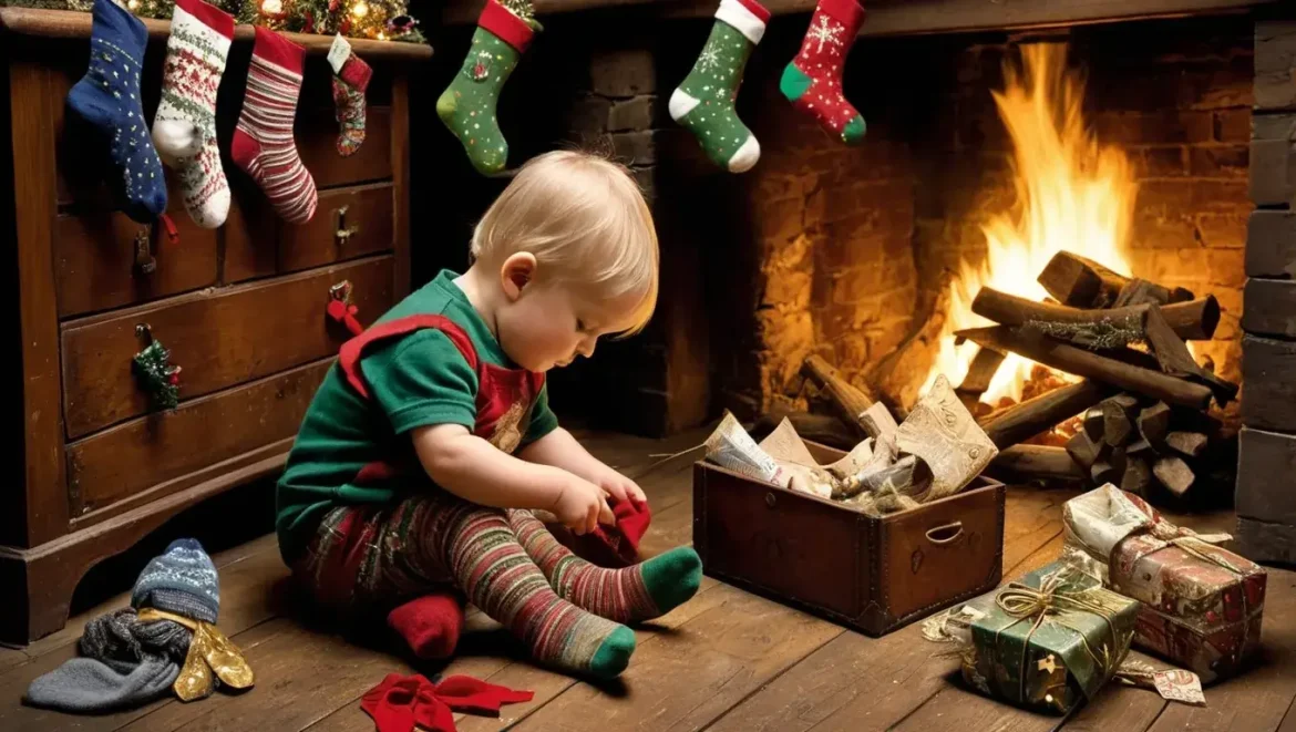 A karácsonyi zoknik kincse: Egy kisgyerek utazása a zoknivilágban