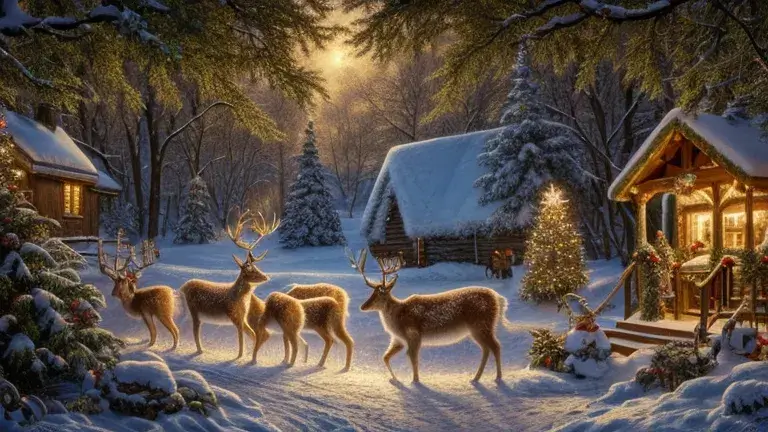 Karácsonyi varázslat a rénszarvasok világában
